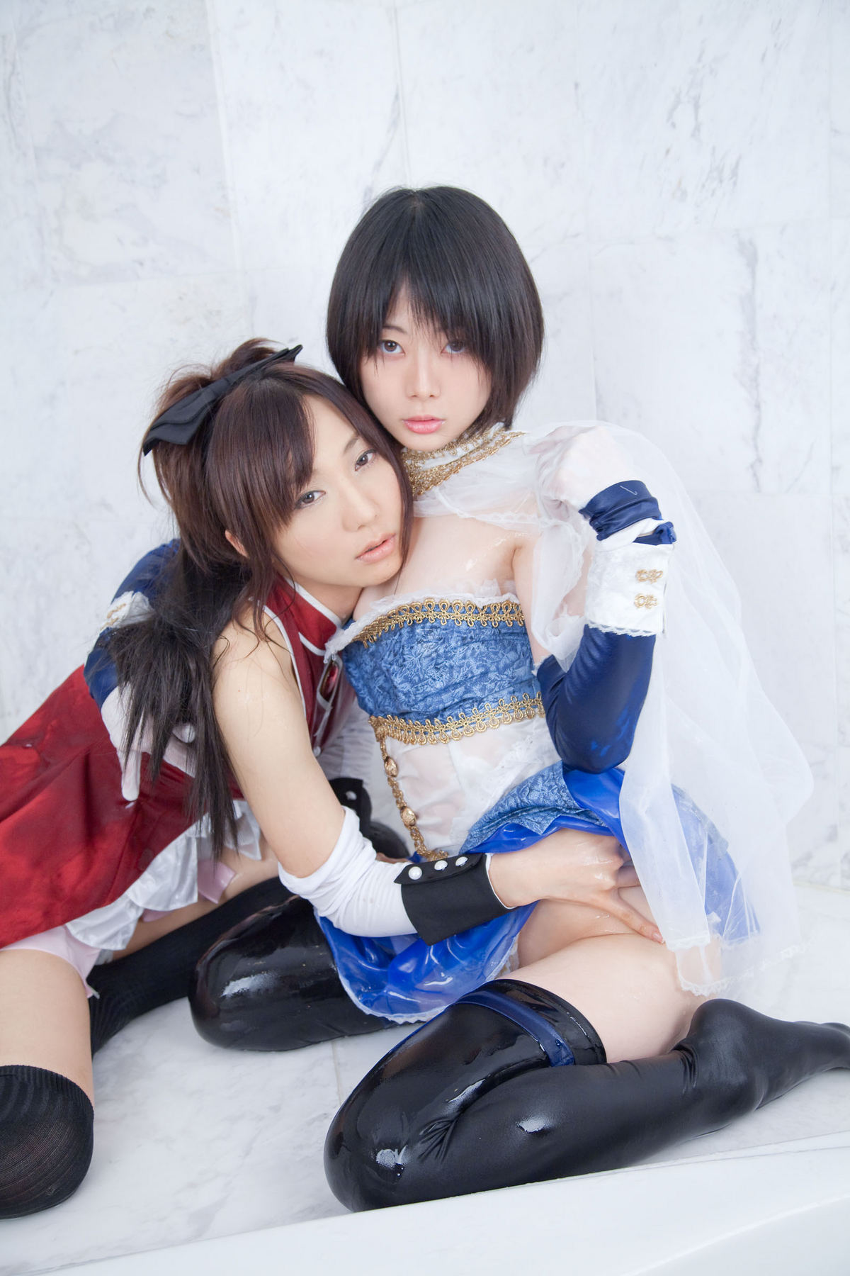 (C80) (コスプレ)   Sayaka and Kyoko  CosPlay制服诱惑套图
